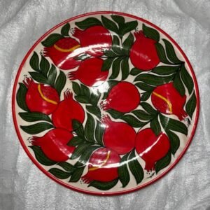 Hand-painted ceramic plate Anor 38 cm made in Uzbekistan