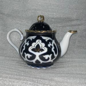 paxta handmade ceramic teapot with gold detailing